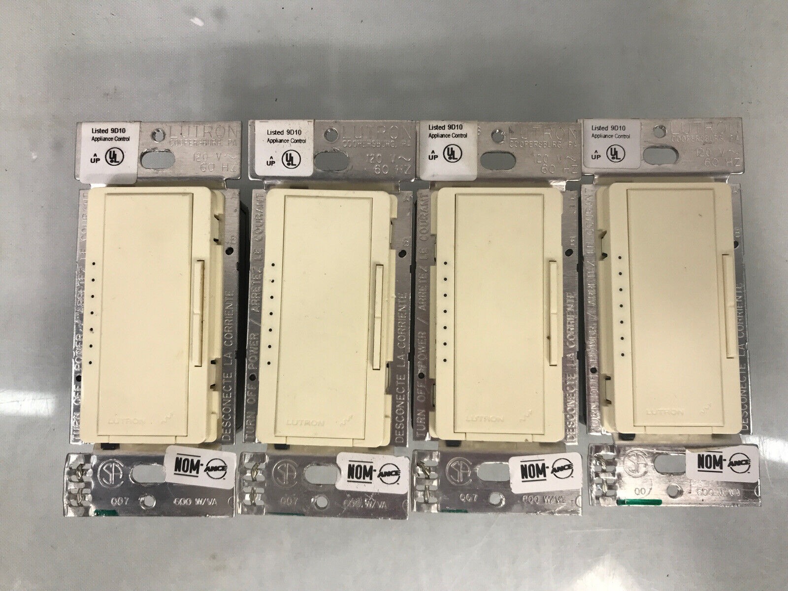 Lutron Radio ra RA-6D Light Almond Lot Of 4