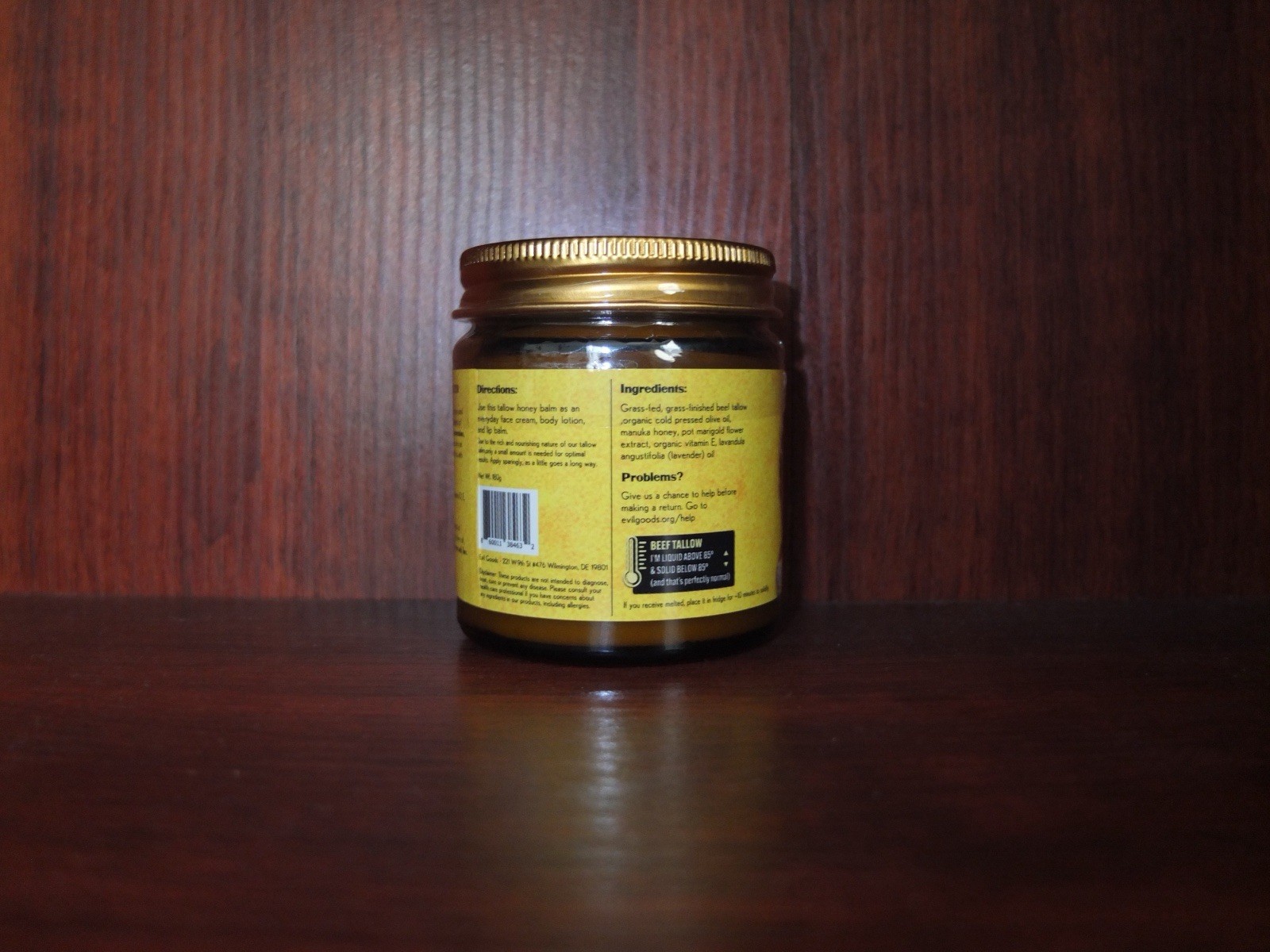 Evil Goods Whipped Beef Tallow Honey Balm Lavender