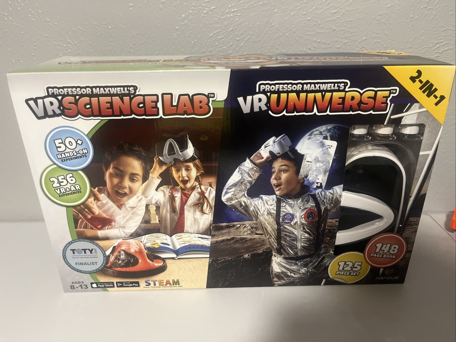 PROFESSOR MAXWELL'S---VR SCIENCE LAB & VR UNIVERSE---VIRTUAL REALITY 2 IN 1