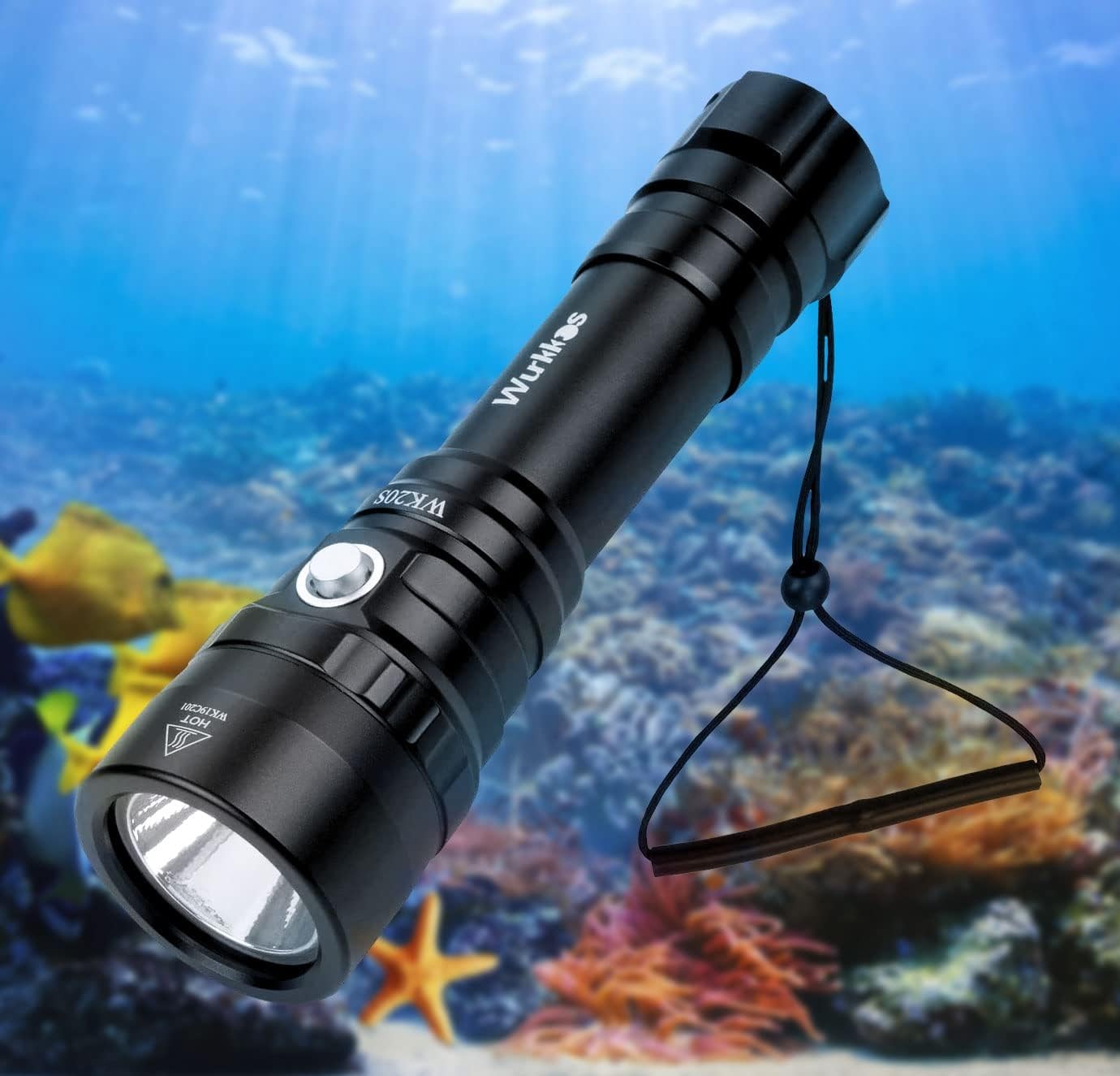 Wurkkos WK20S 2000 Lumen Dive Flashlight SST40 LED IPX8 Waterproof 363M Range