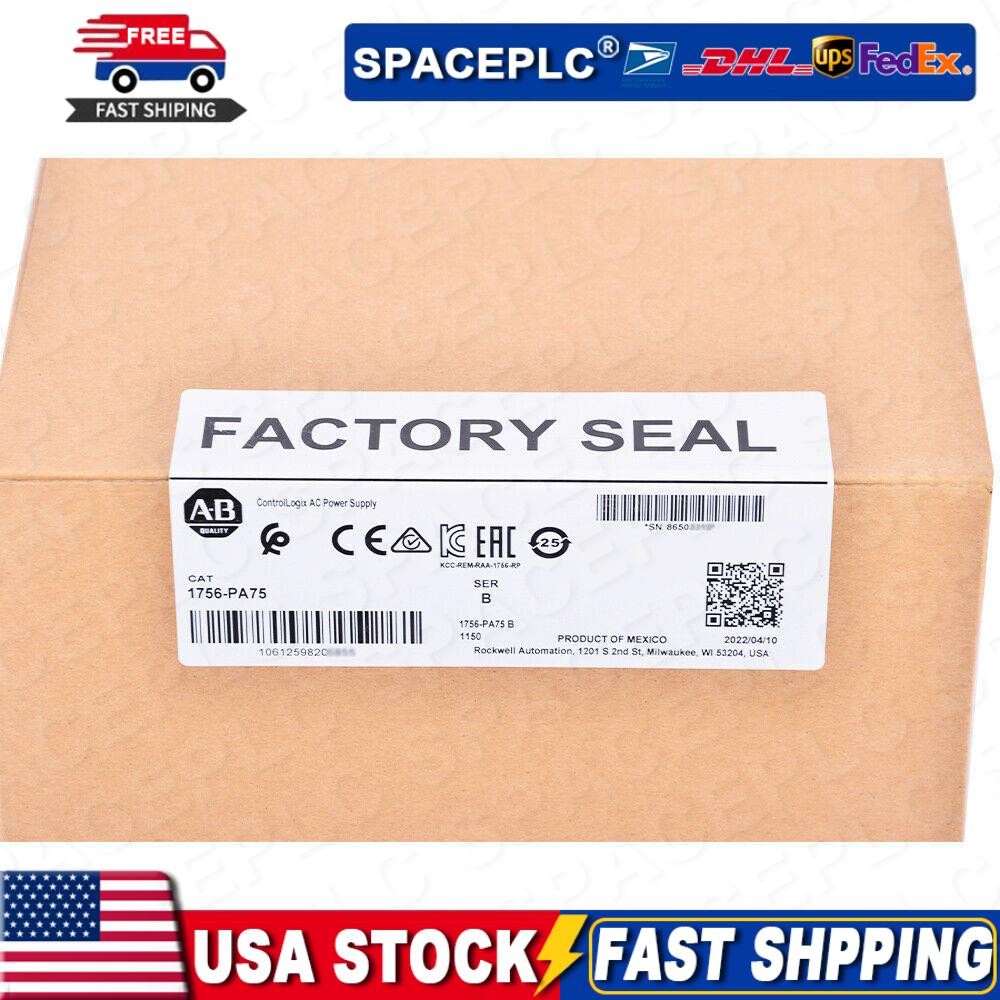 2022 New Factory Seal Allen-Bradley ControlLogix AC Power Supply AB 1756-PA75 /B