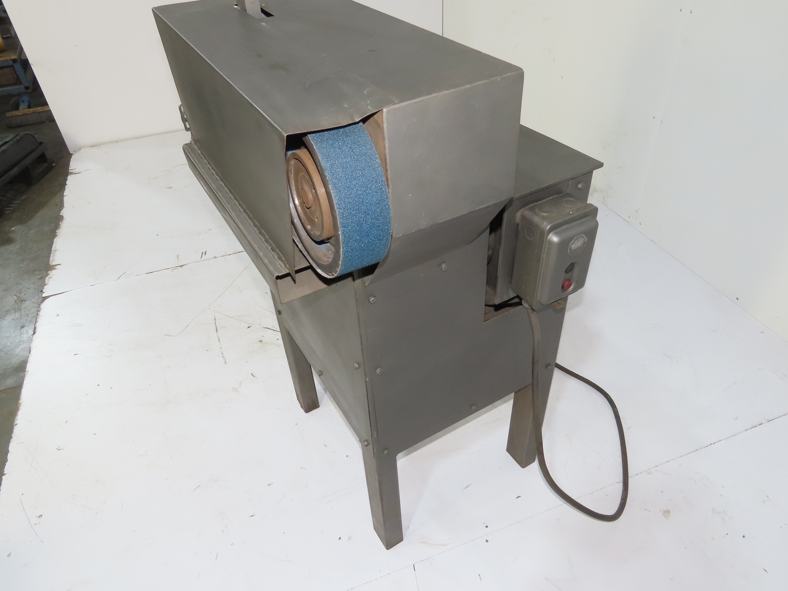 Heavy Duty Shop Built Burr King Belt Sander Rubber Contact Wheel 2-1/2"x 60" 3PH