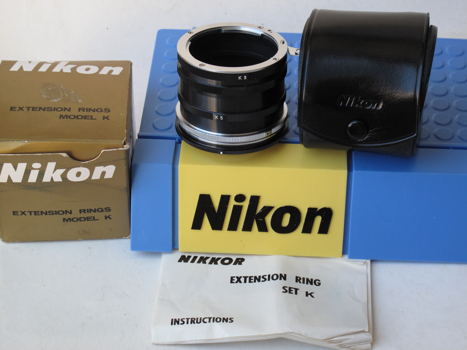 Nikon extension rings model K with case and  in BOX,  US SELLER "LQQK"