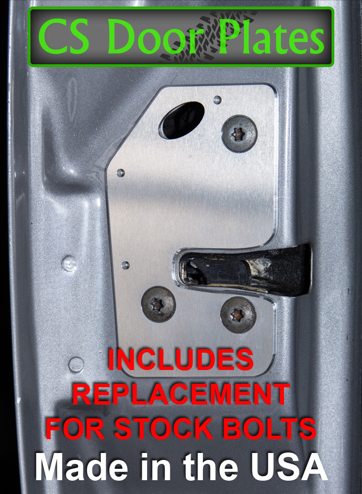 Dodge Ram 4 DOOR 94-01 2nd gen L&R door latch repair & reinforcement plates BR