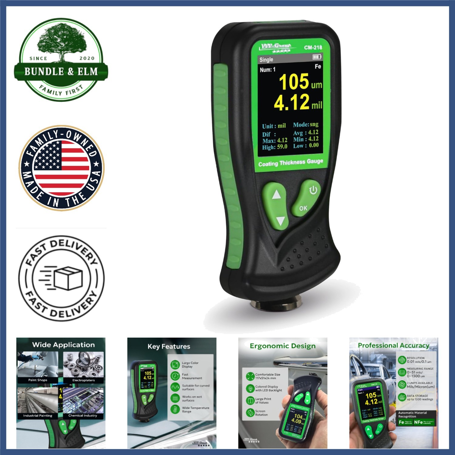 High-Precision Thickness Meter for Corrosion Protection and Quality Control