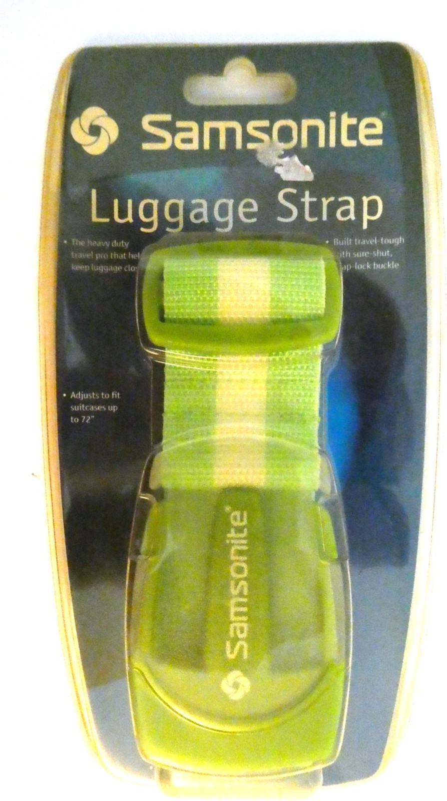 2 Samsonite Luggage Straps Red & Neon Green New