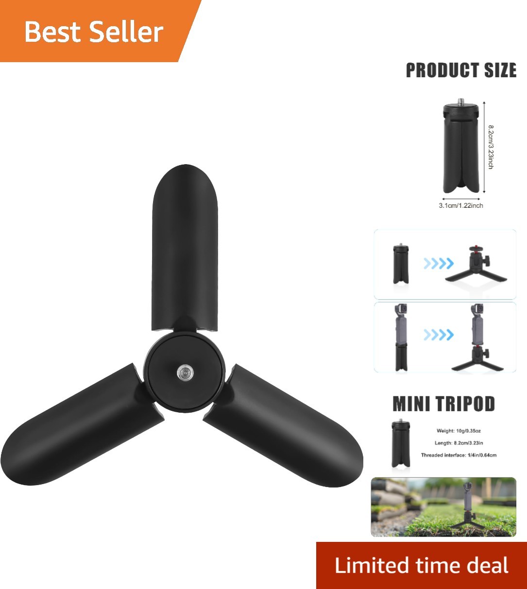 Durable Portable Tripod for DJI Osmo Pocket 3 & 2 - Essential Camera Accessory