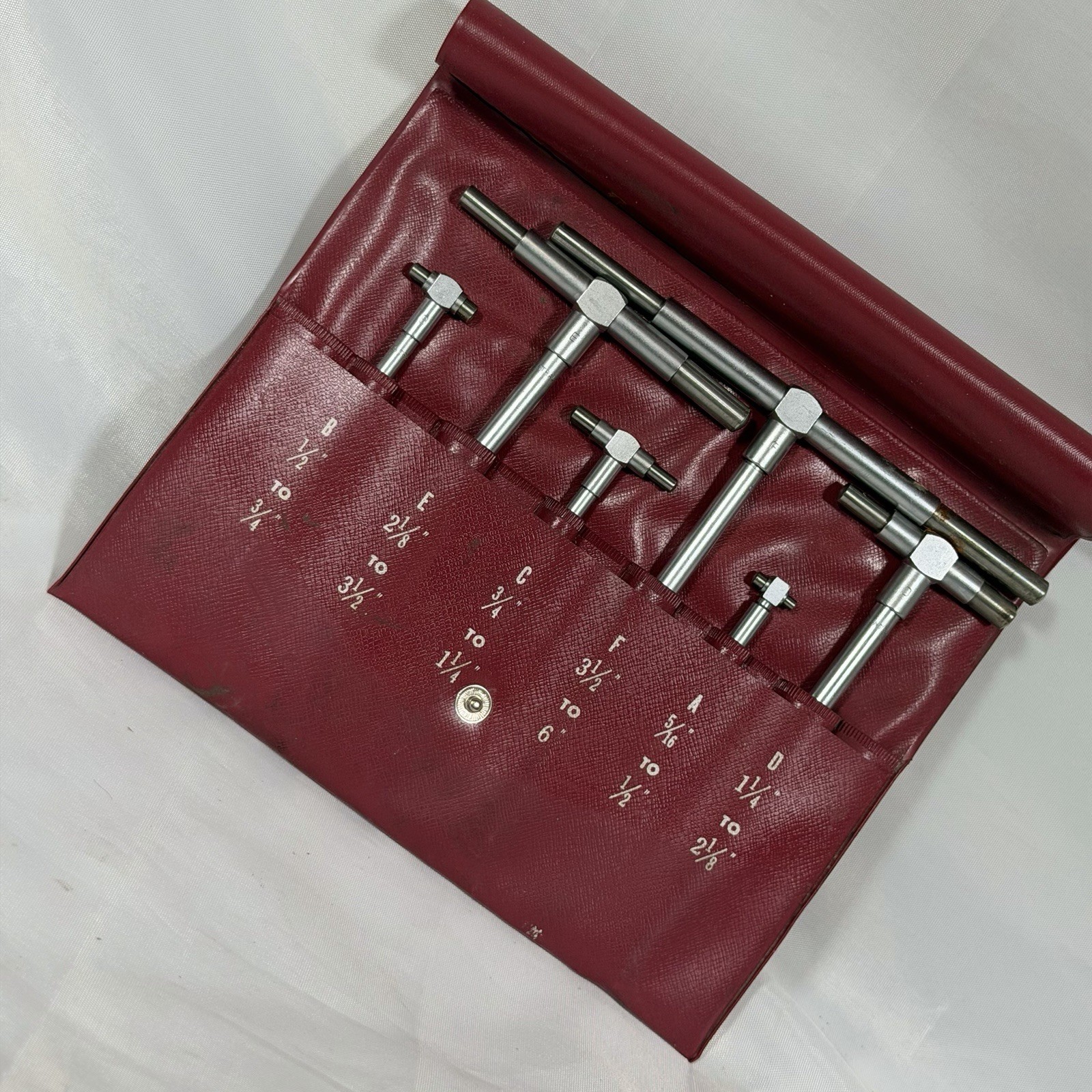CENTRAL TOOLS INC. TELESCOPING GAGES 6 PCS SET (5/16" - 6")