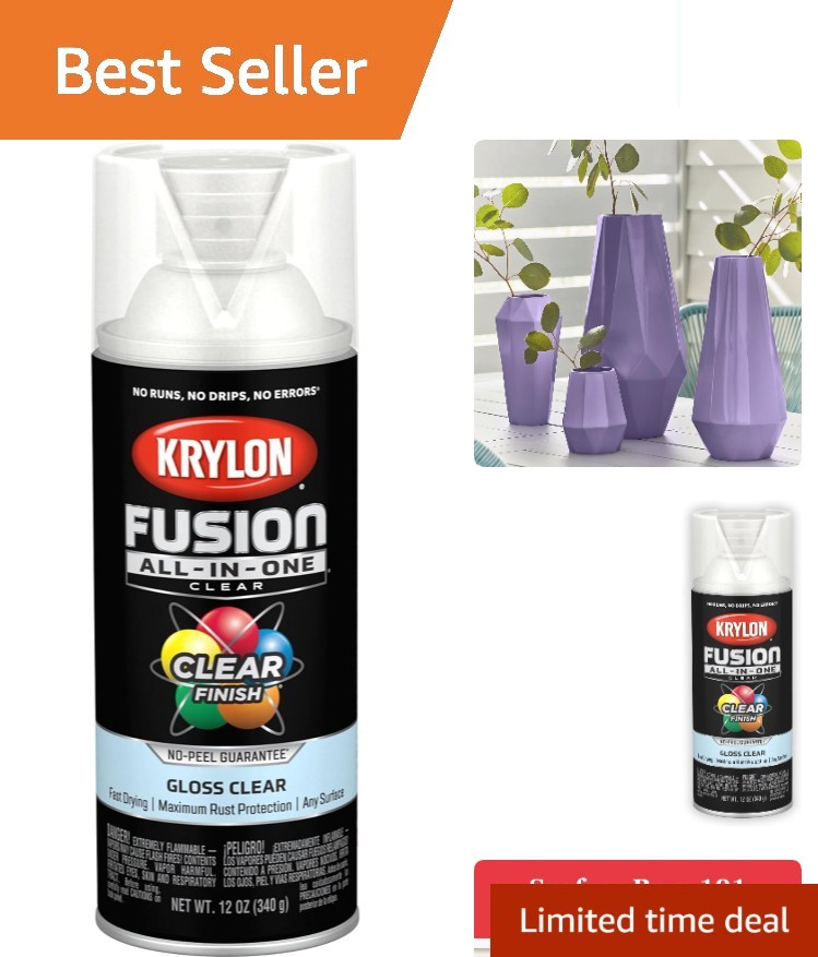 Fast-Drying 12 oz Fusion Adhesive Spray Paint - Rust Resistant for Every Project