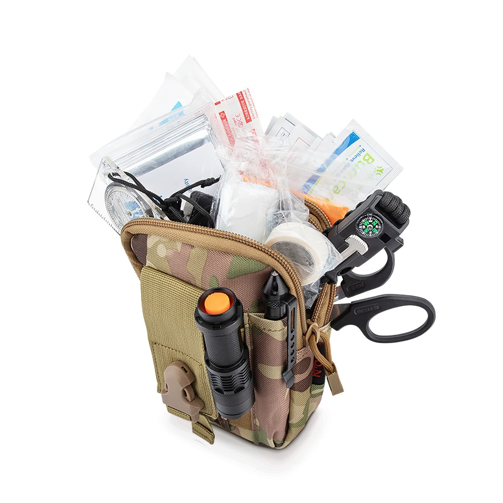 Tactical Waist Pouch MOLLE EDC Pouch Outdoor Man Waist Bag with Phone Belt Cl...