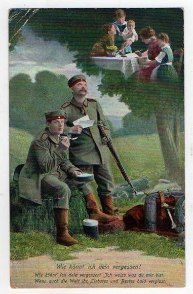 1915 German Field post PC, Dreaming of Home