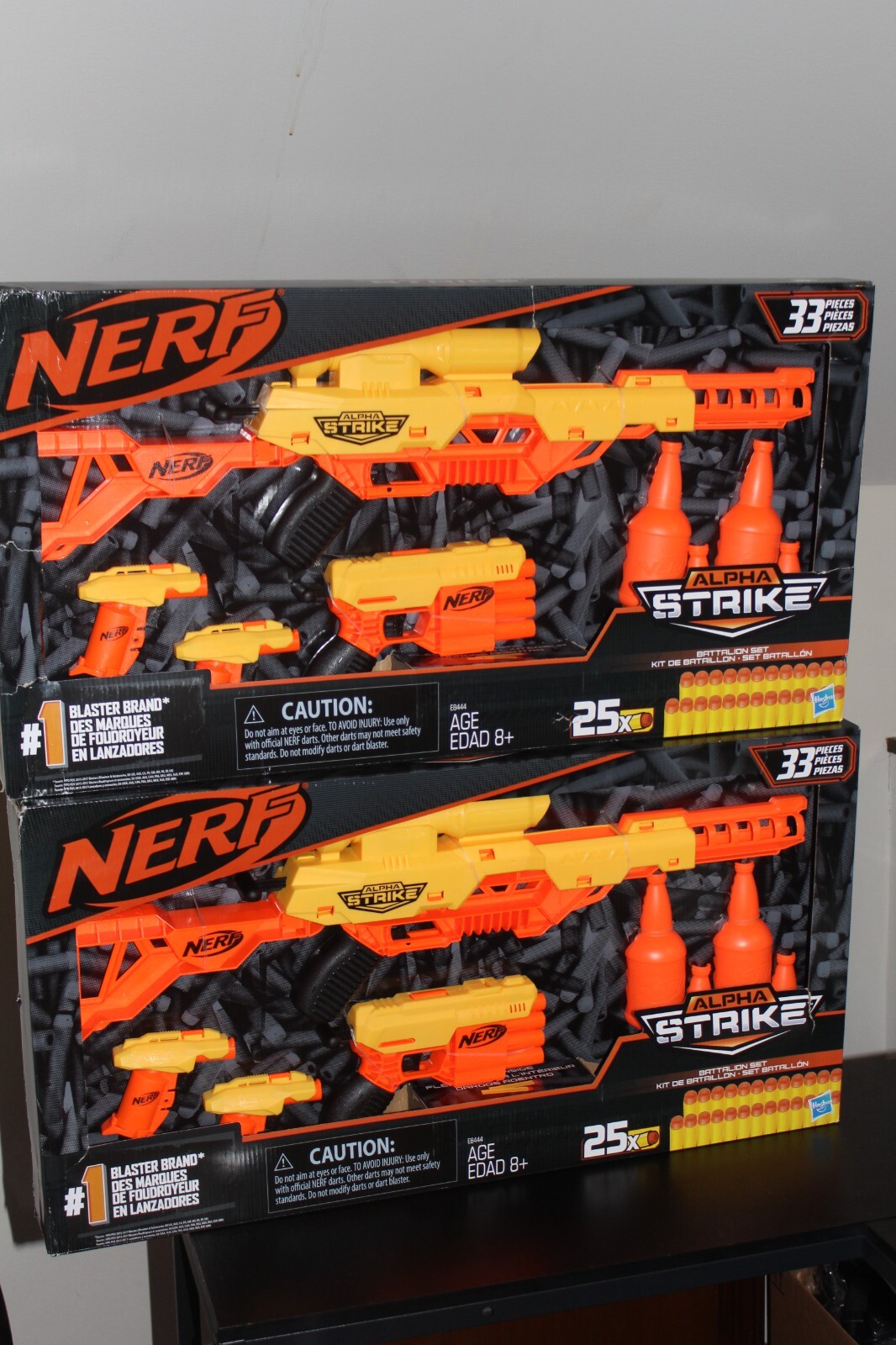 Hasbro Nerf Alpha Strike Battalion 33 Pieces Indoor/Outdoor Toy Dart Gun Set NEW
