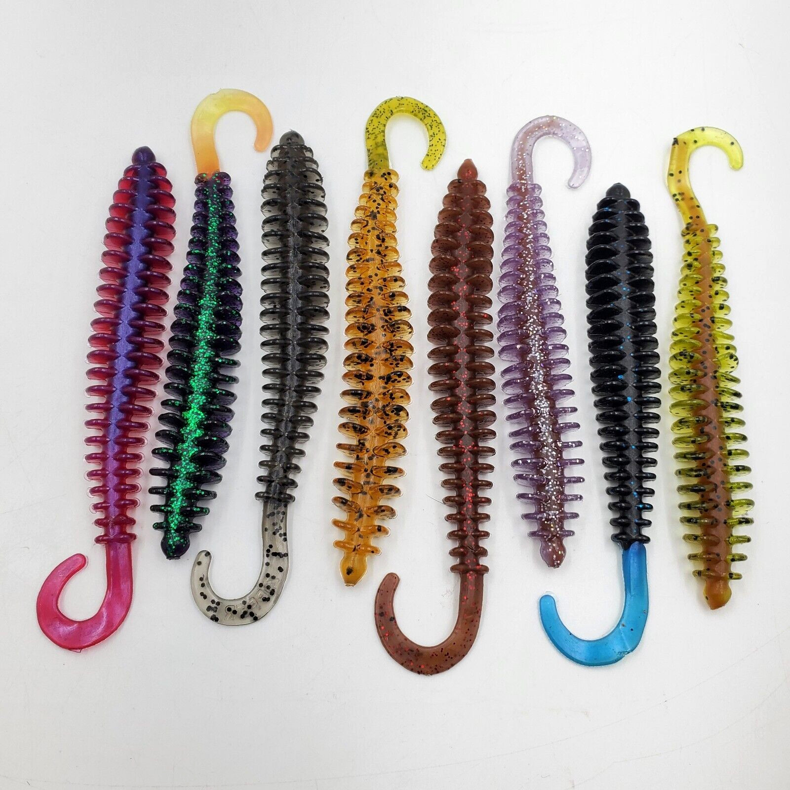 Original Zipper 5" Worm 10 Count Choose From 8 Colors Made In USA Bass Fishing