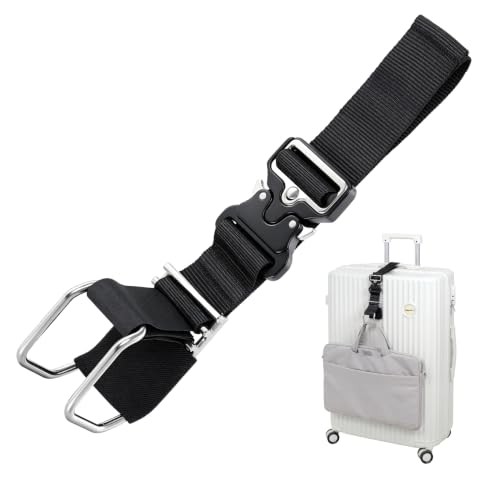 Stainless Steel Luggage Hook Strap, Heavy Duty Add A Bag J Hook | Travel Belt