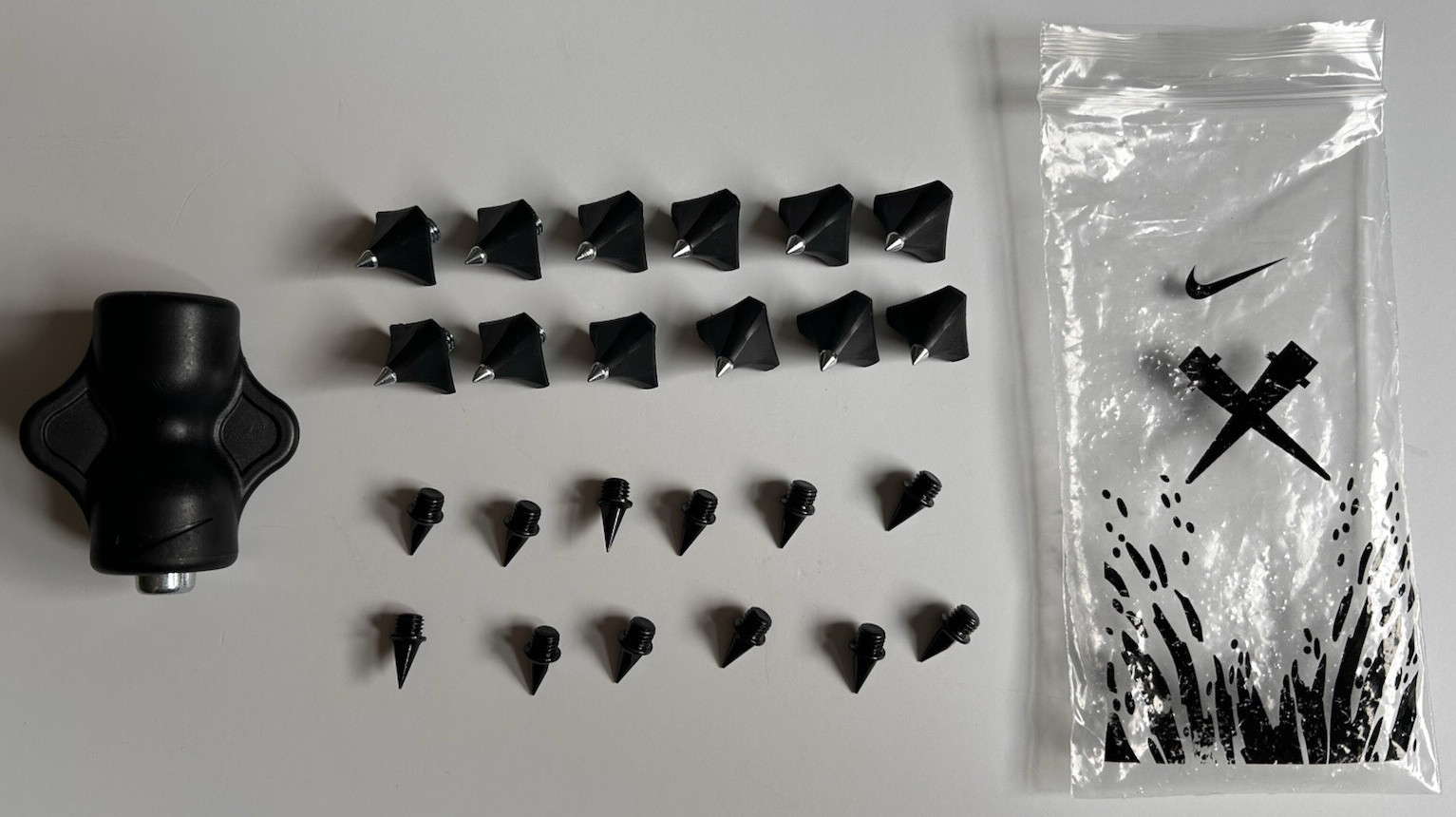 Nike Cross Country Track Spikes & Wrench Key Tool Replacements 12 3/8" & 12 1/2"