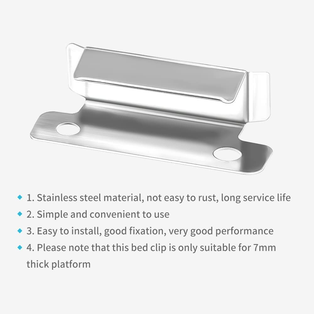 Corrosion-Resistant 3D Printer Bed Clips (8 Pcs) | Perfect Fit for Ender Series