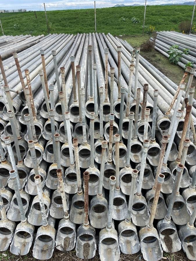 4"x30' Aluminum Irrigation Sprinkler Pipe, Drop Lock, 3/4" Riser & Coupling