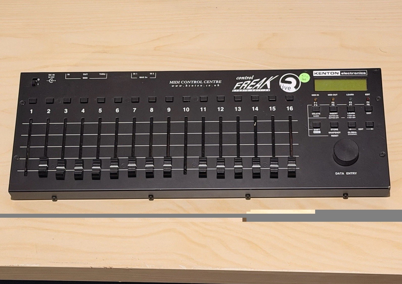 Kenton Control Freak Studio Edition 16-Fader MIDI Controller Tested Working Rare