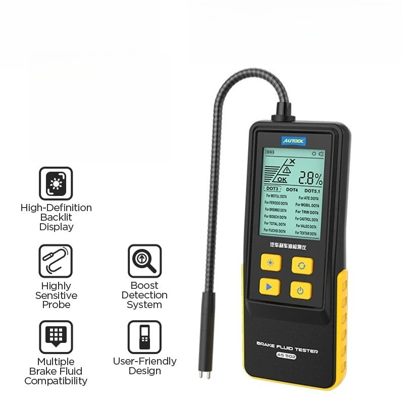 Automotive Brake Fluid Tester Oil Liquid Quality Water Content Brake Oil Tester