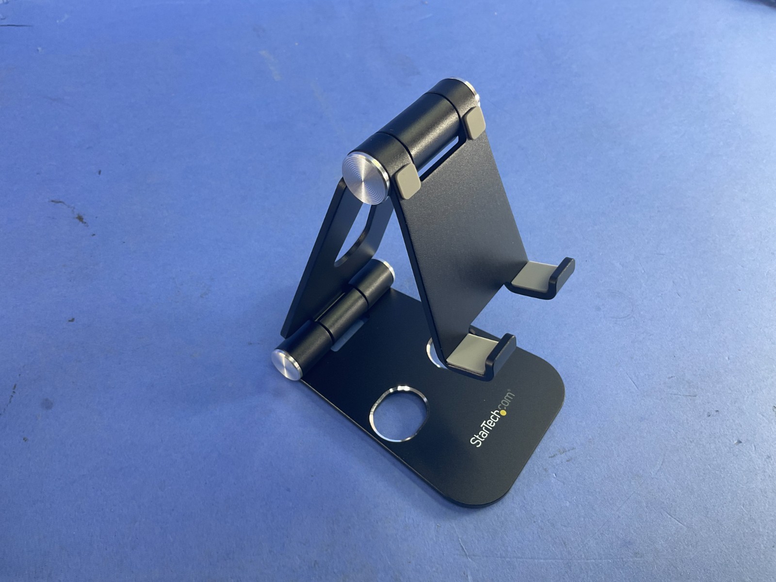 StarTech USPTLSTNDB Phone & Tablet Stand Foldable Universal Mobile Device Holder