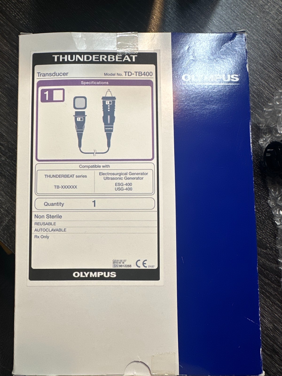 Olympus ThunderBeat Transducer Ref: TD-TB400