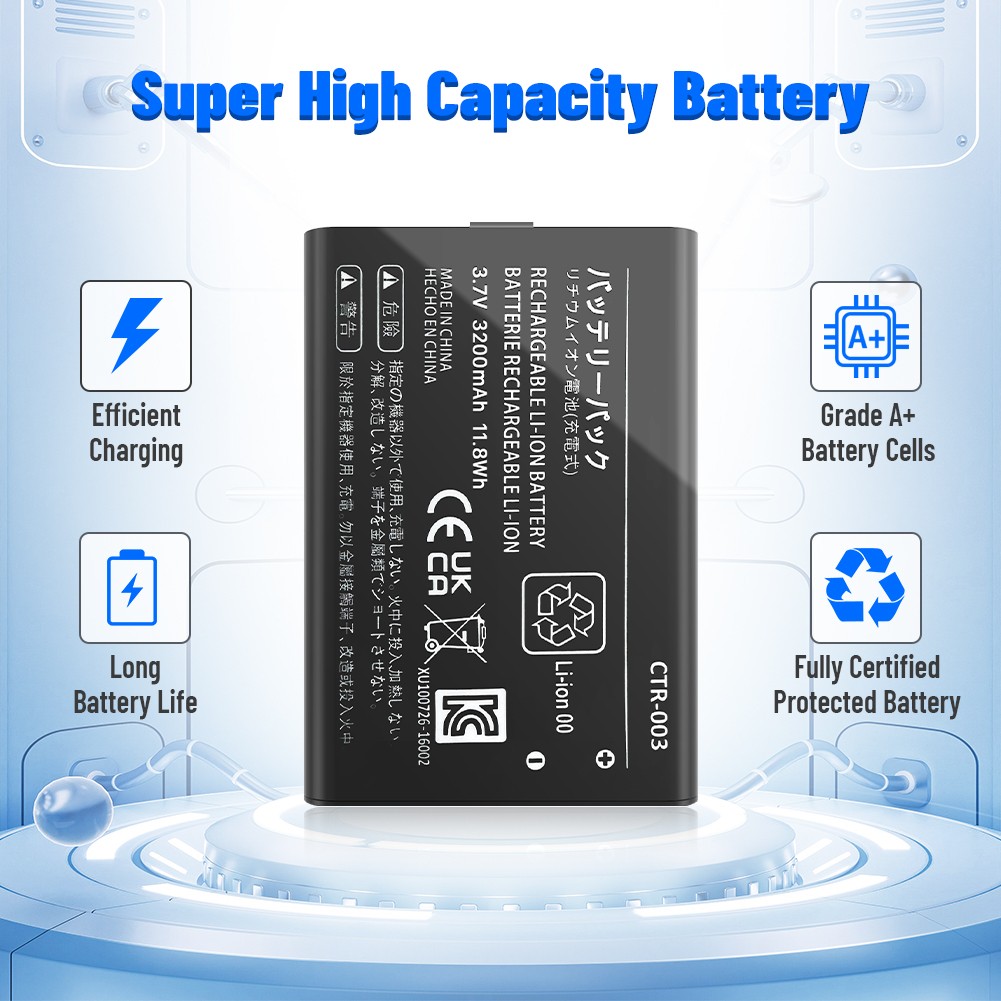 For Nintendo 2DS XL Battery CTR-003 CTR-001 GENCA-028/3DS Replacement Tool USA