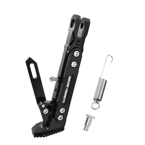 Universal Motorcycle Kickstand Accessories Motor Modified CNC Black 2