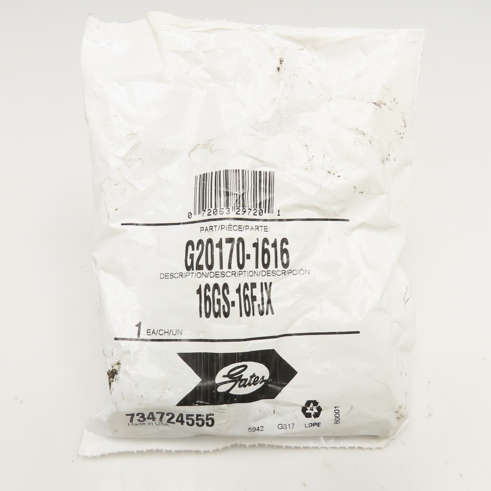 Gates 16GS-16FJX 1" (-16) ID Hose Barb x 1" JIC Female Swivel Fitting
