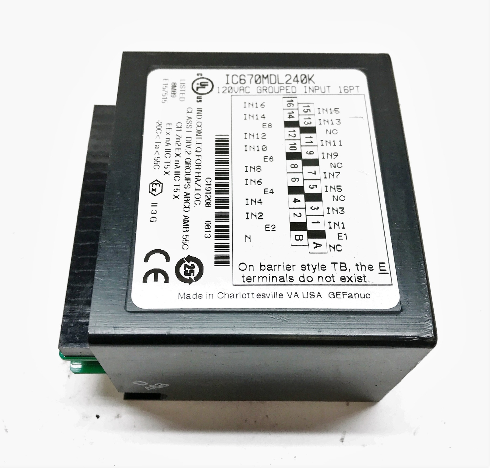 GE/Fanuc Input Module IC670MDL240K