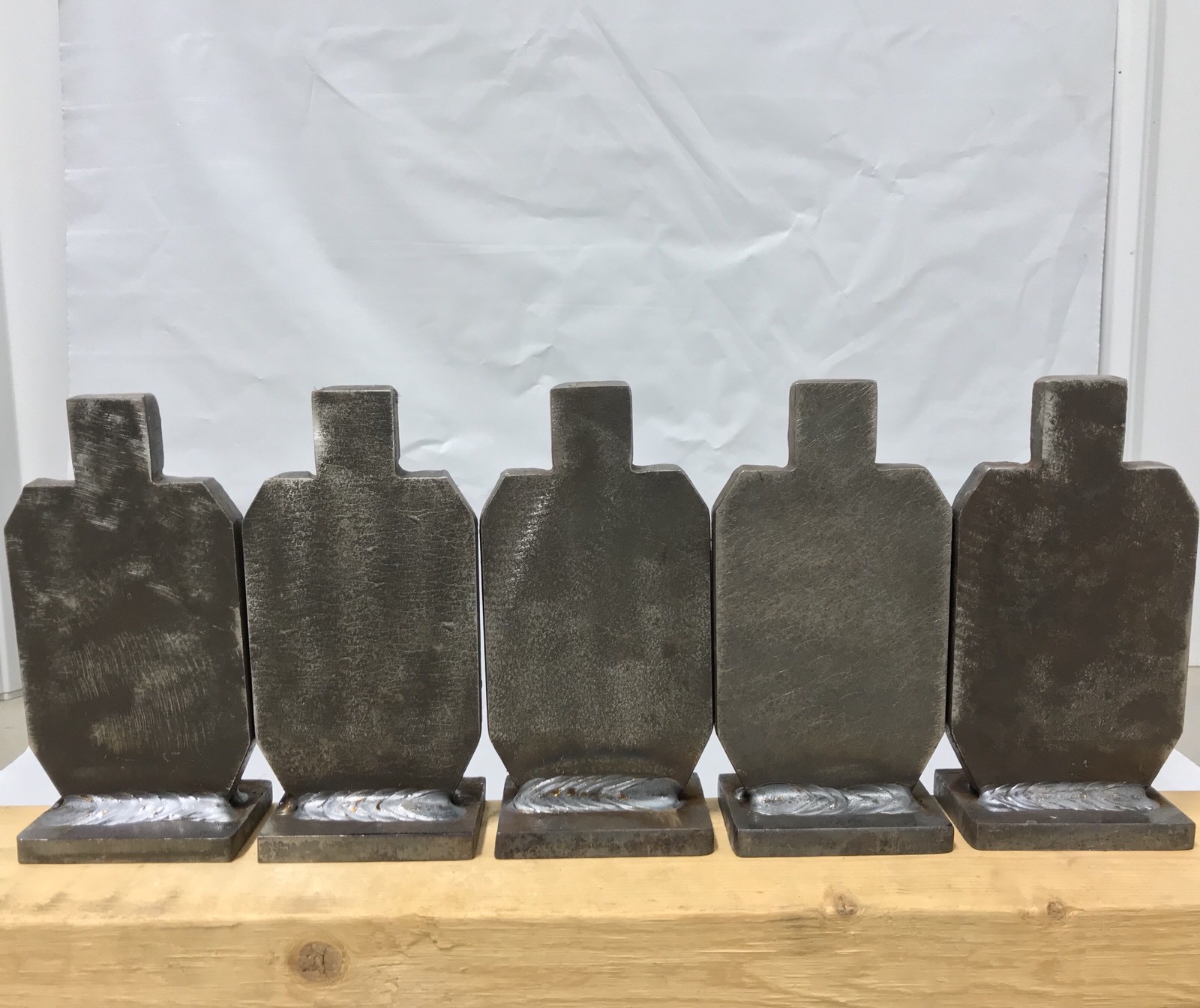 AR500 3/8" Steel 6” IDPA Knock-over Shooting Target 5pc Set