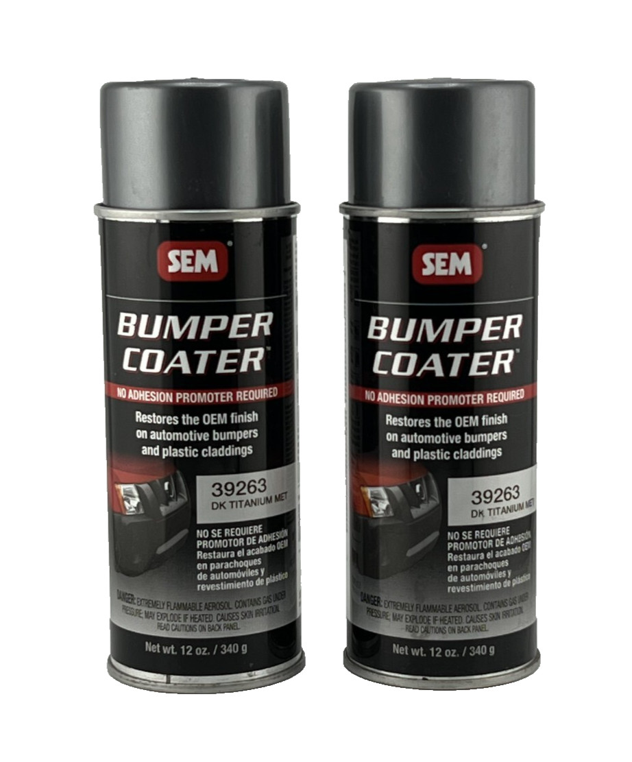 2 SEM 39263 BUMPER COATER - DARK TITANIUM METALLIC 12oz. - FREE SHIPPING