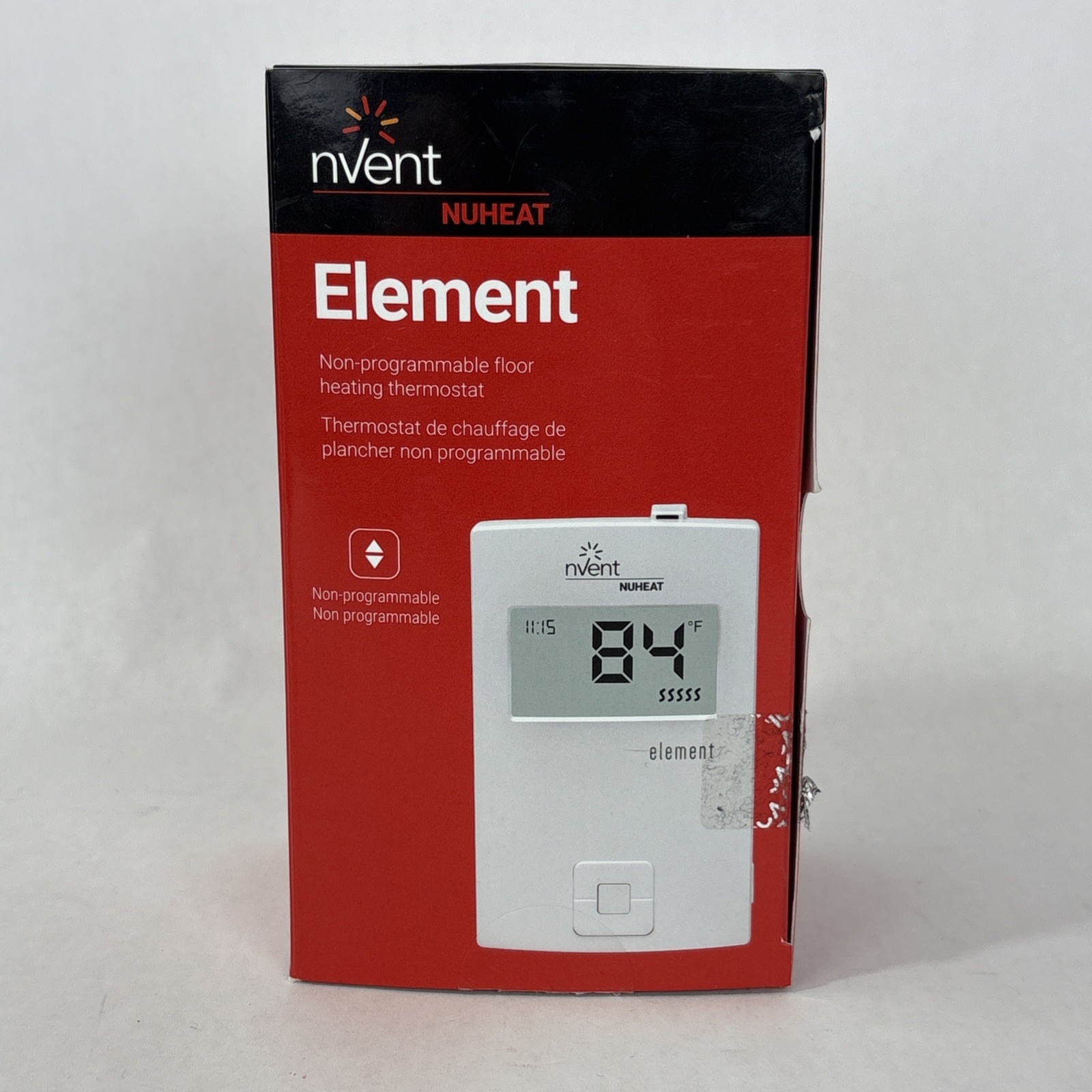 nVent Nuheat AC0057 ELEMENT Non-Programmable Floor Heat GFCI Thermostat 120/240V
