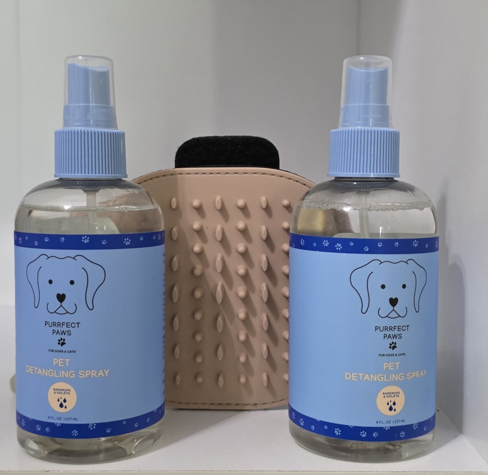 Pets Detangling Spray And  brush for combing out hair By BATH And Body Works