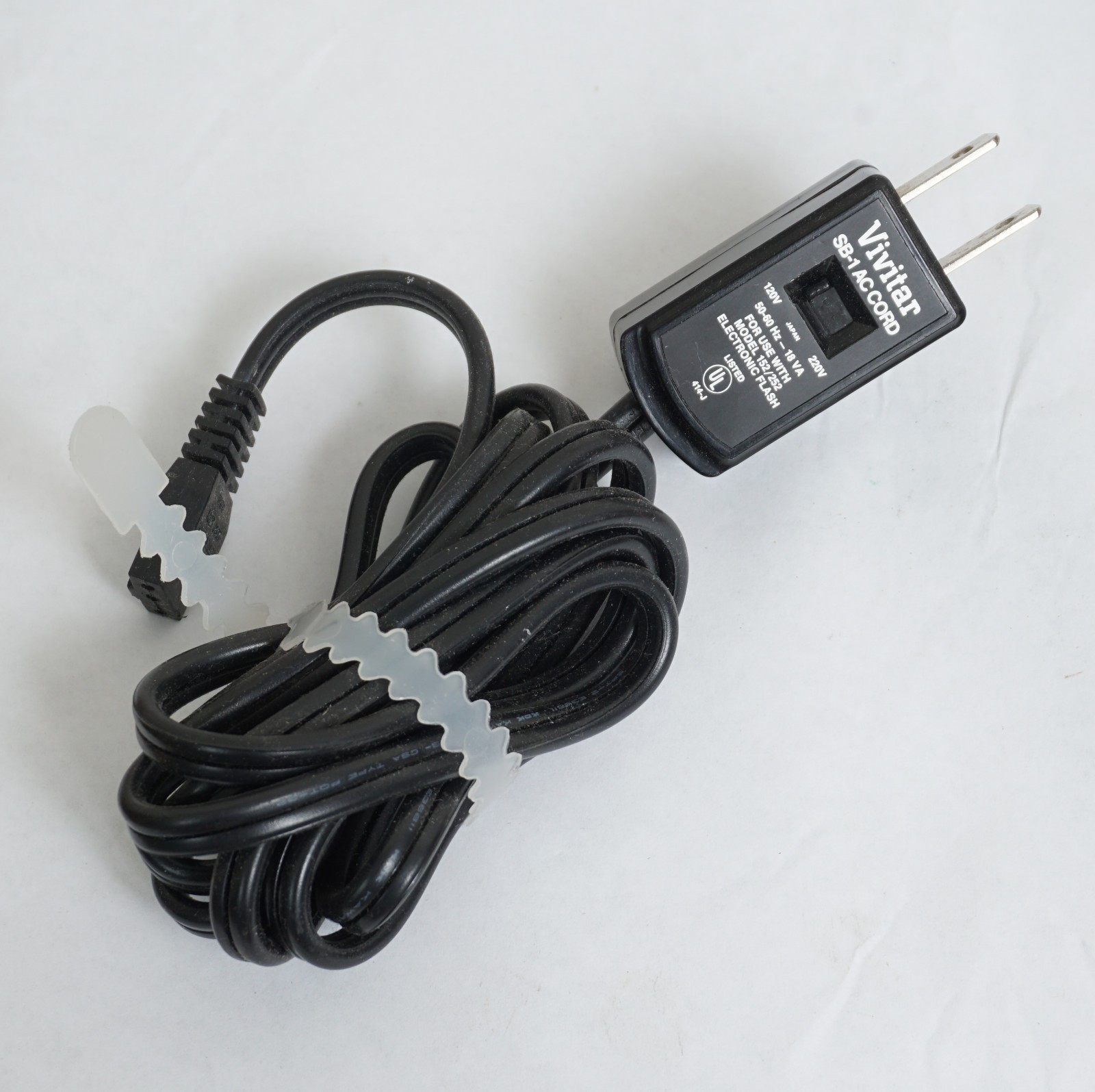 Vivitar SB-1 AC Cord For Use With V152/252/253 Electronic Flashes