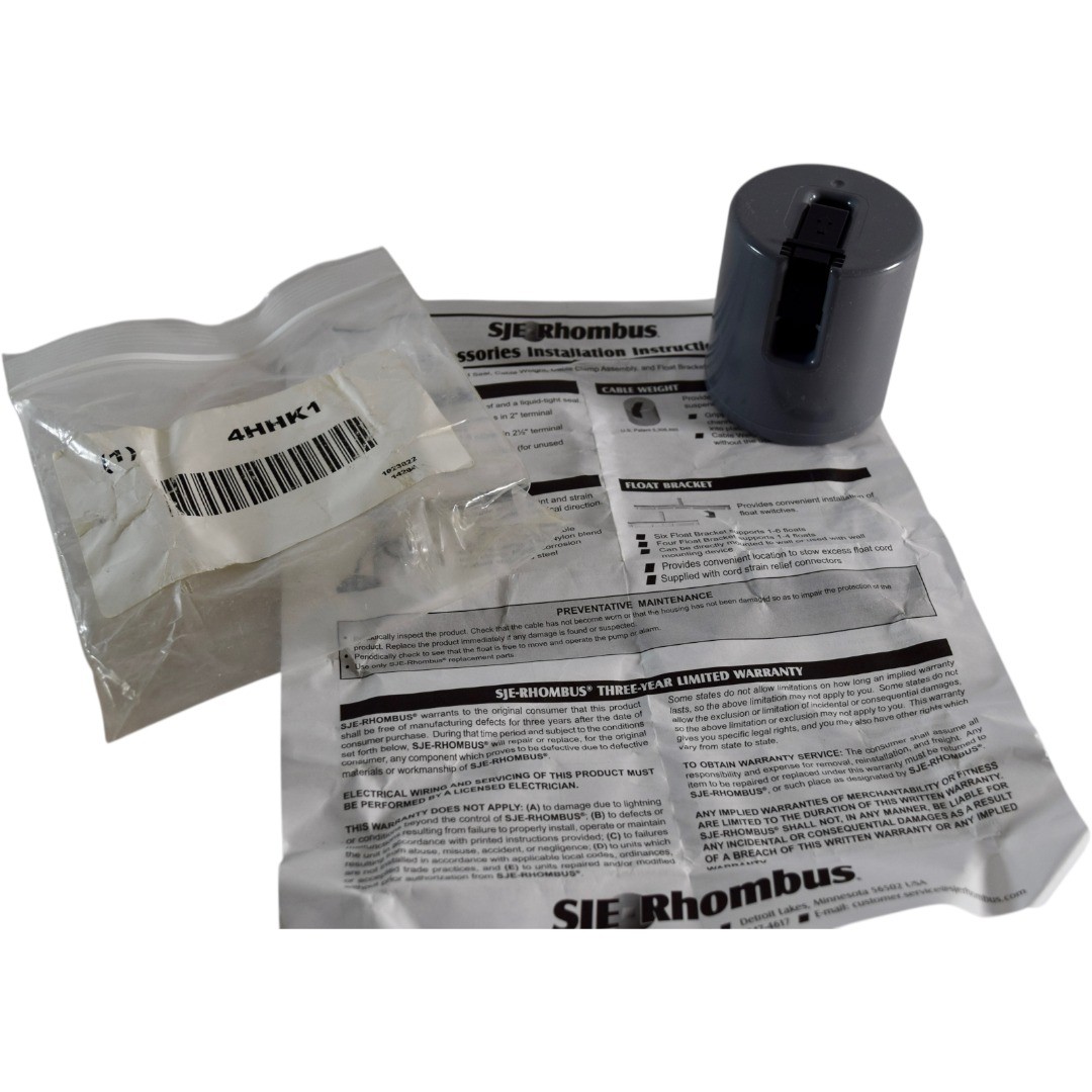 NEW SJE Rhombus 4HHK1 Cable Weight for Float Switches | S.J. Electro Systems | P