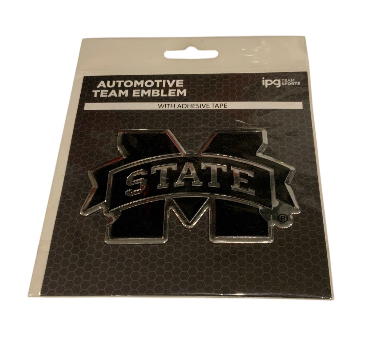 Mississippi State Bulldogs Automotive Team Emblem W/Adhesive Tape IPG TeamSports