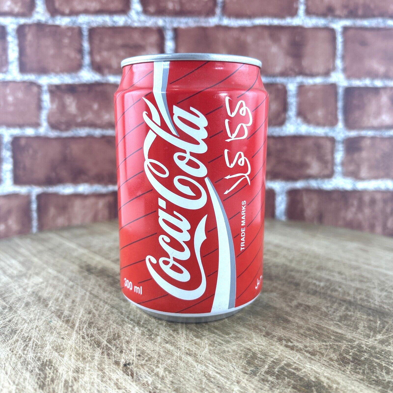 vintage 4 inch arabic saudi arabia coca cola can empty rare tab