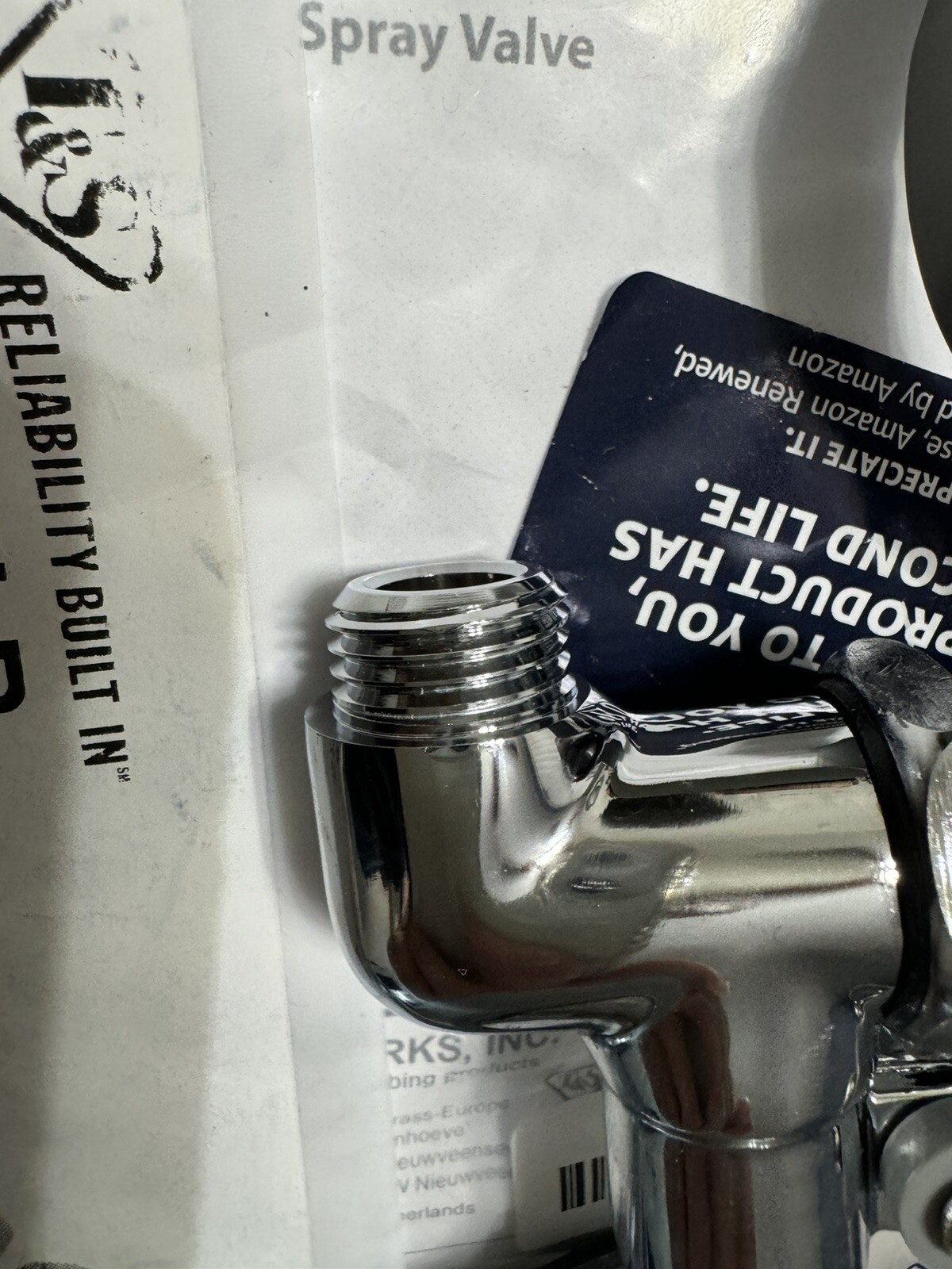 T&S B-0107-LR Spray Valve "Less Hold Down Ring"