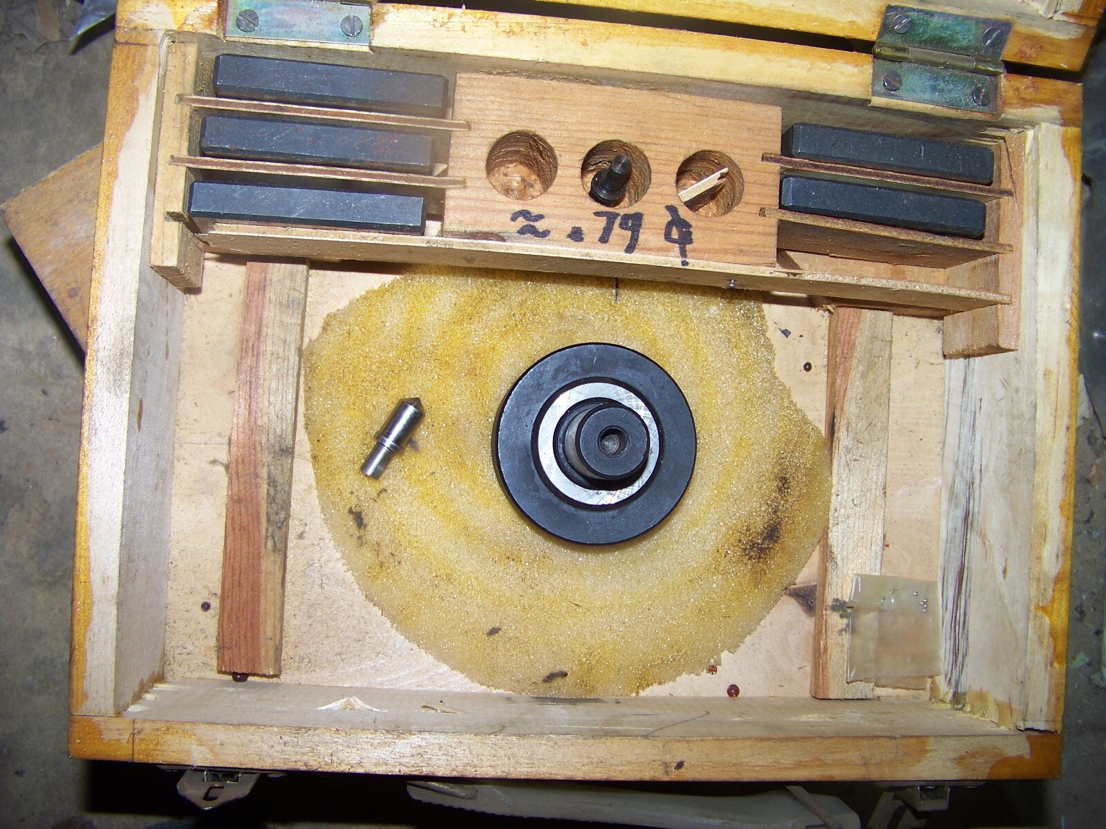 WILSON ROCKWELL ACCESSSORY,  TEST BLOCK CALIBRATION BLOCKS, ANVIL .79 DIA STEM