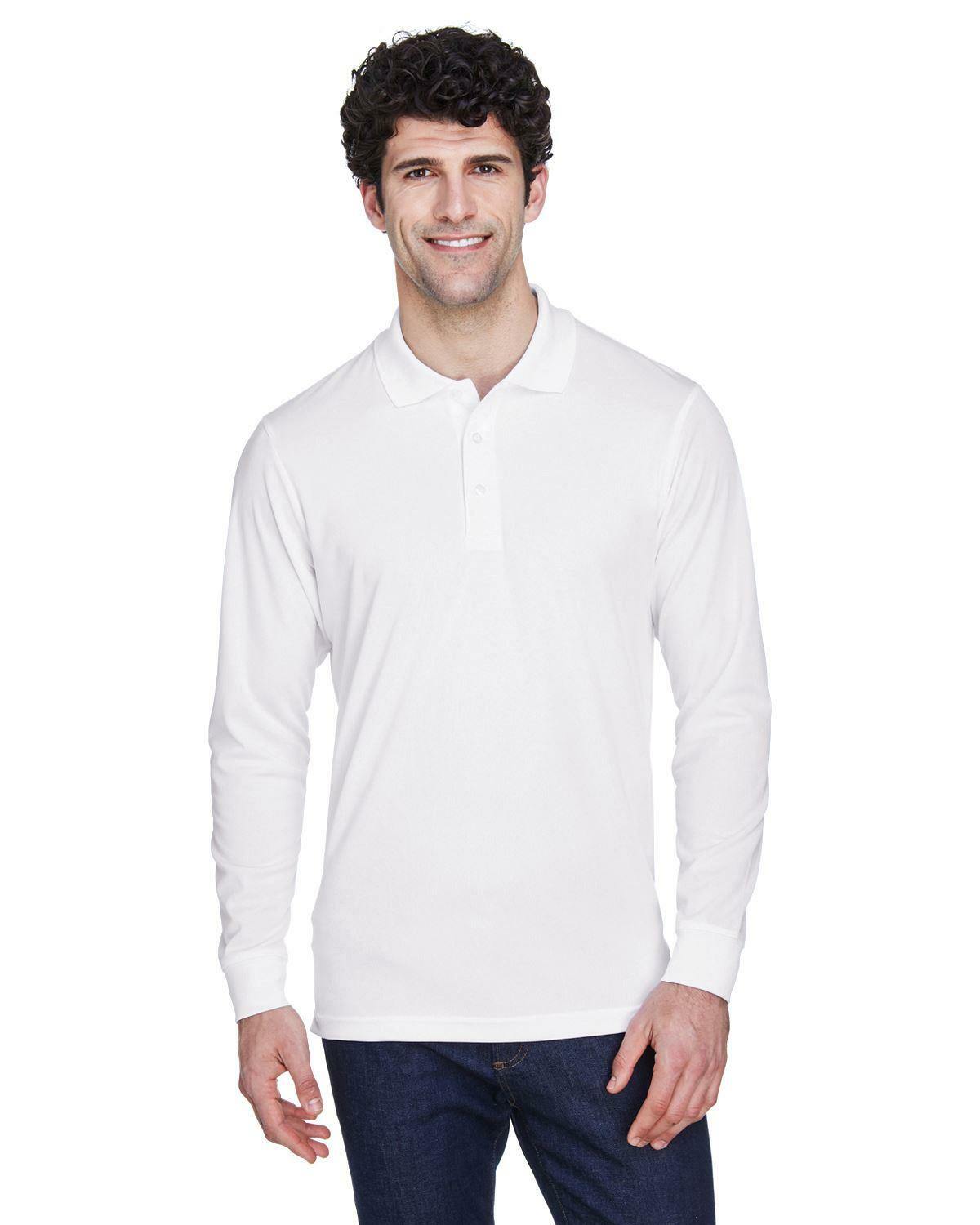 Core 365 Mens Tall Long Sleeve Polo Shirt Pinnacle Performance Pique 88192T
