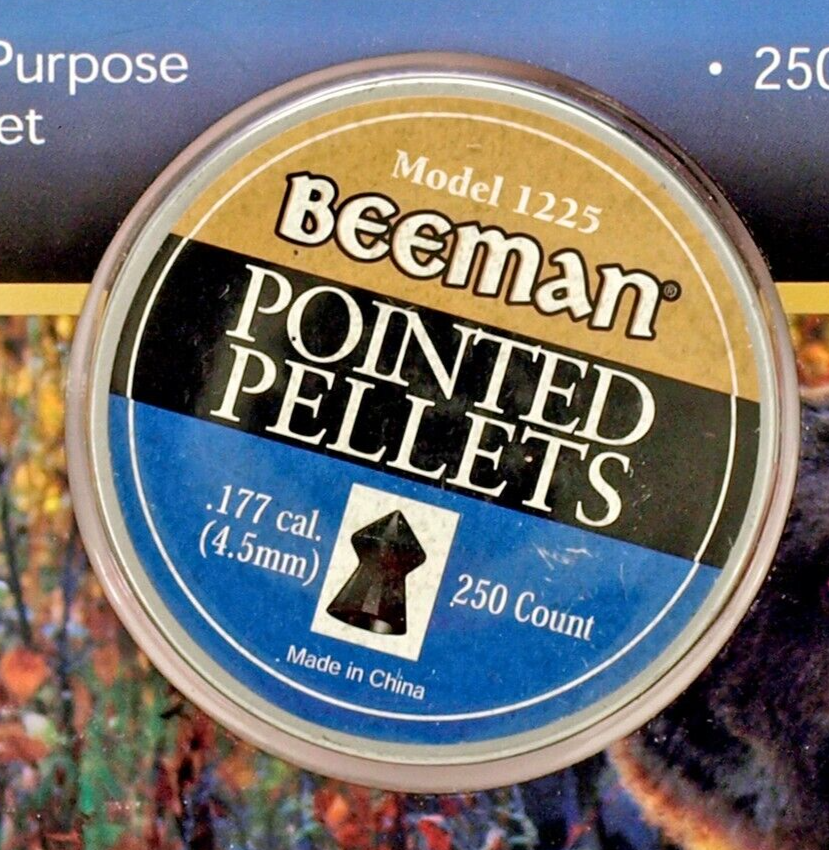 BEEMAN Premium 250 Count PRECISION MADE POINTED 4.5mm .177 Caliber Pellets