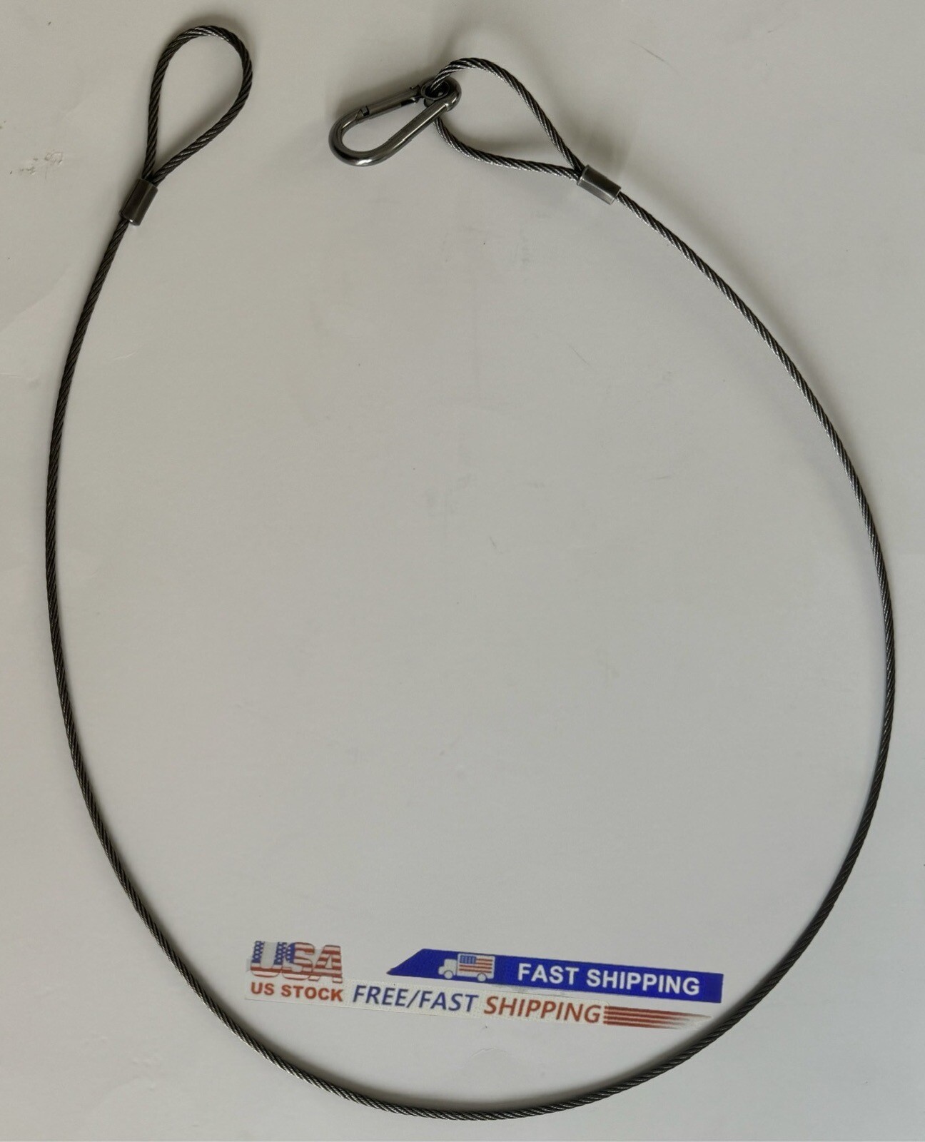 25Pack Stage Light Safety Cables 47”, Stainless Steel Security Cable.Multi Use