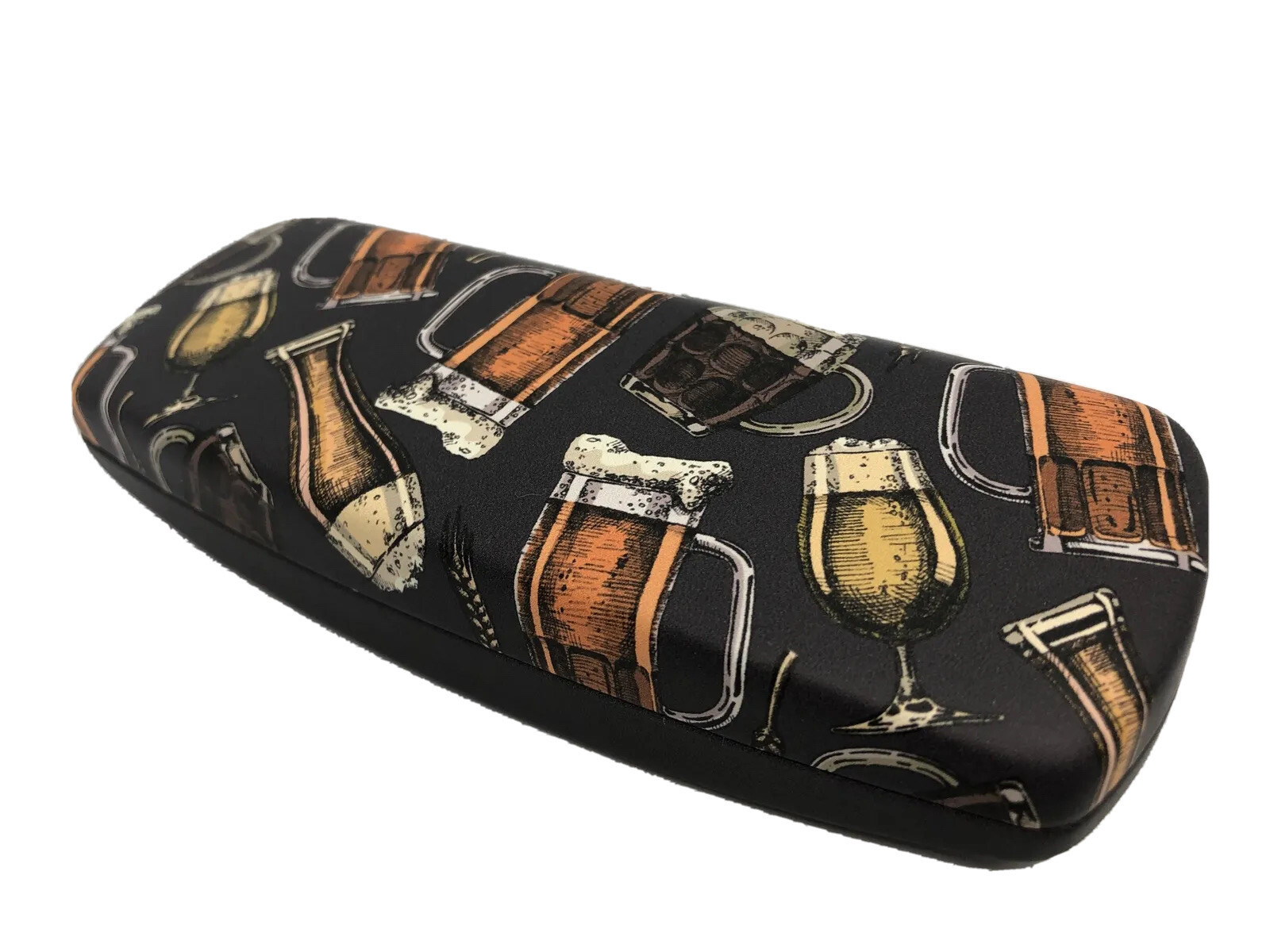 NEW Beer Mug Pilsner Tulip Themed Adult Hard Clamshell Eyeglasses Case