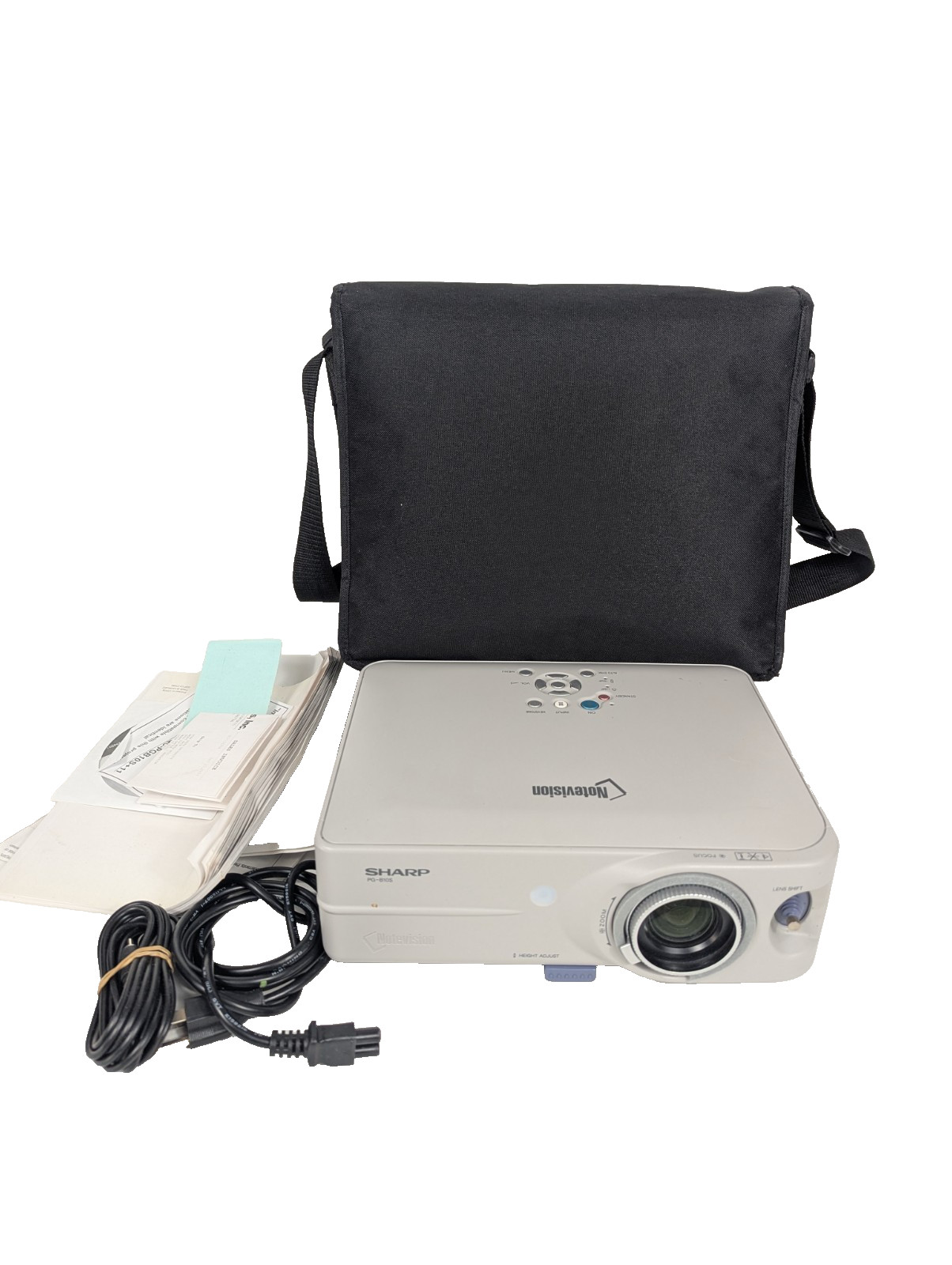Sharp Notevision PG B10S LCD Projector XGA Portable Office Home Theater Bundle