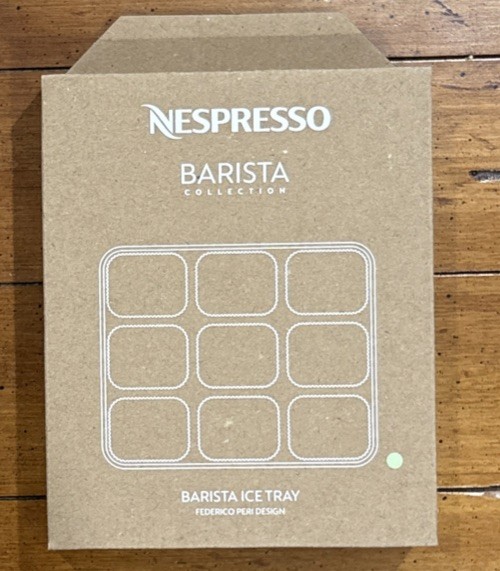 Nespresso Barista Ice Cube Tray Pistachio Green Silicone New In Box Italy
