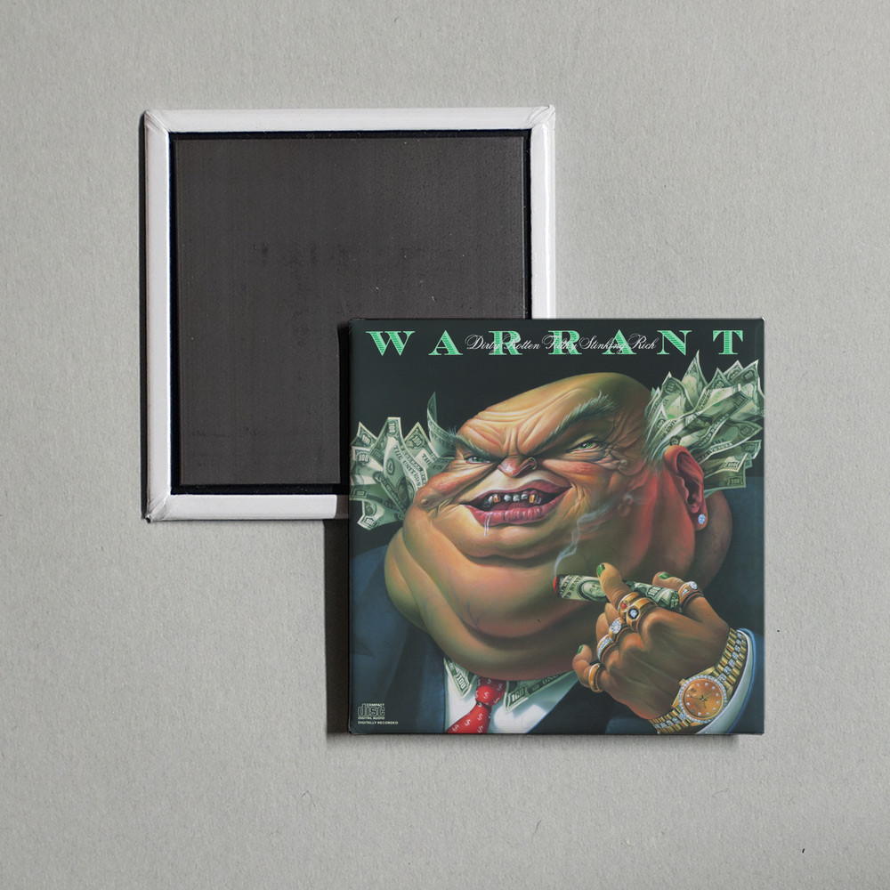 Warrant - Dirty Rotten Filthy Stinking Rich Album Cover Locker Fridge Magnet
