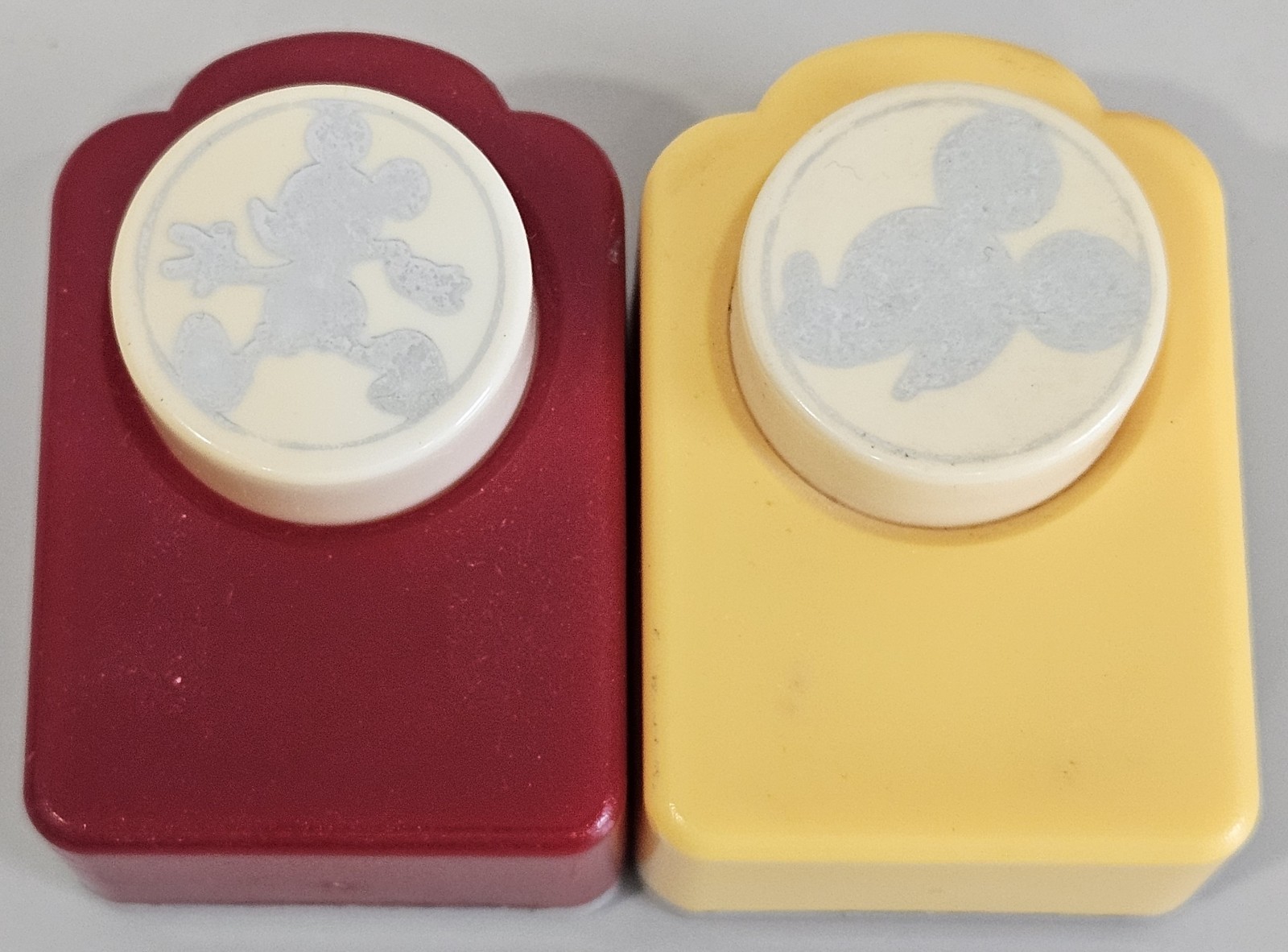Disney Craft Paper Punches Mickey Mouse Scrapbooking Tool 1" Circle Cutout-2 Pcs