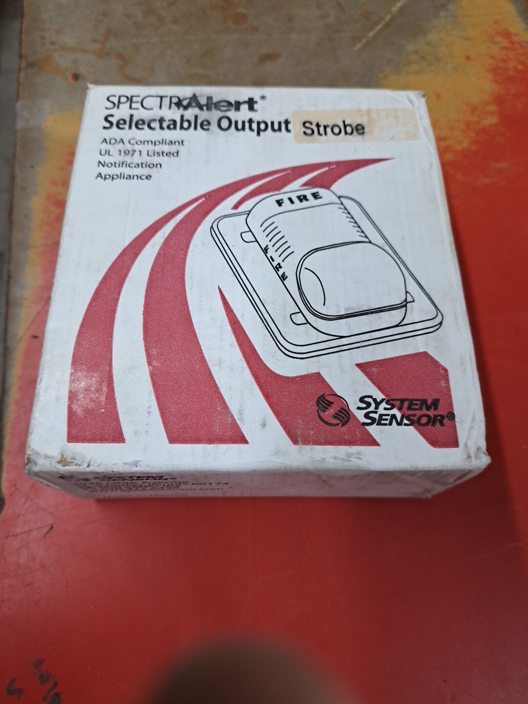 NOS Spectra S1224MC Alert Wall Strobe Red Free Shipping!