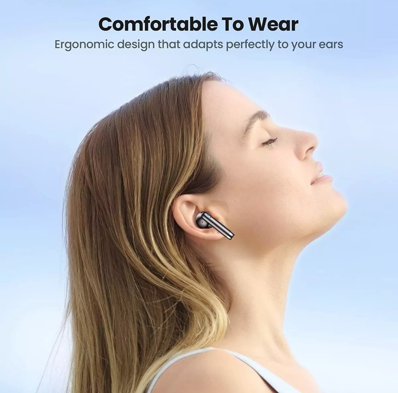 Wireless Headphones TWS Earbuds Bluetooth Stereo Headset for iPhone 15 Pro