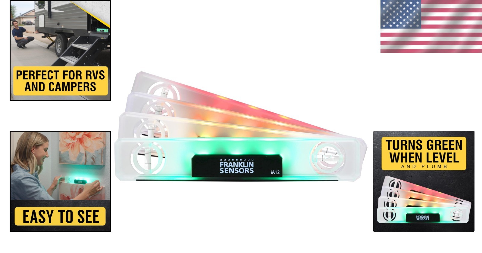 Digital Magnetic Level - 12" with Green Indicator
